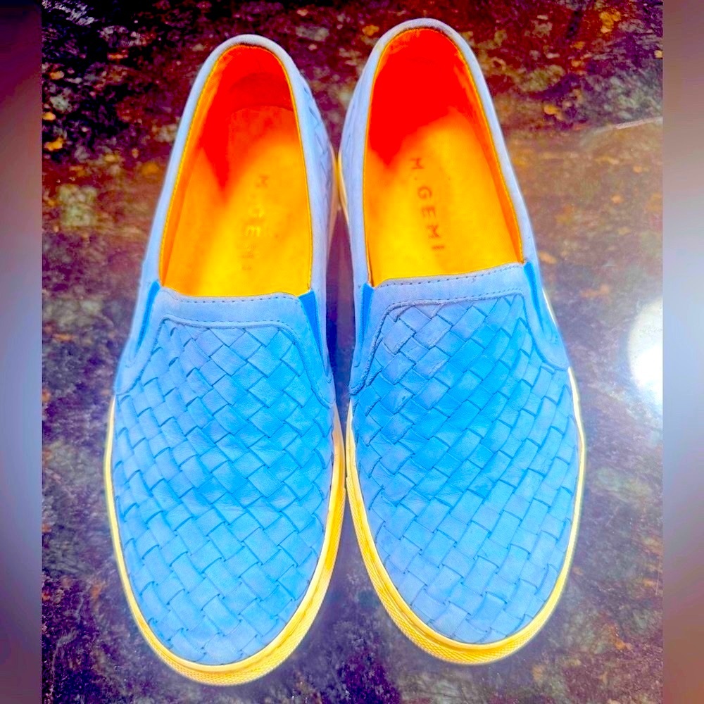 M. Gemi Women's Blue Woven Flats